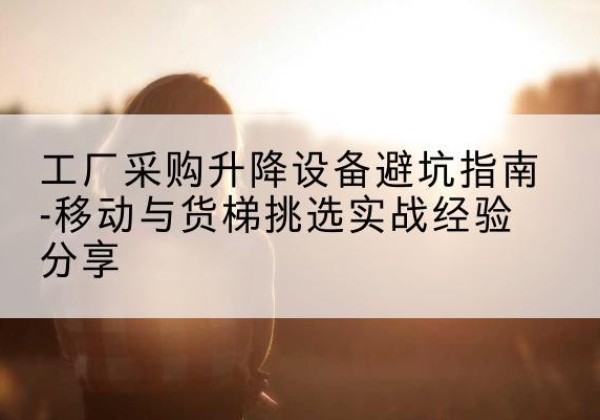 津南区移动式升降机怎么选-工厂采购升降设备避坑指南-移动与货梯挑选实战经验分享